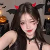 Diadema de calabaza, diadema de sombrero mágico, diadema de diablito para niños, pinza para el pelo de cuernos, accesorio para el pelo del festival de Halloween
