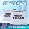 Bolsa con Cremallera de Lona, Estuche para Lápices, Logo Impreso Personalizado, Bolsa de Maquillaje de Algodón Creativa, Monedero de Almacenamiento, Patrón Personalizado Basado en Tu Imagen