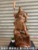 Grande Escultura em Madeira Buda Maitreya Barriga Grande Madeira Maciça Ornamentos para Sala de Estar Esculpido Guan Gong Guanyin Estátua Vermelha para Desktop