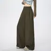 Pantalones Curvos Inspirados en el Diseño, Pantalones Curvos Sueltos Estilo Workwear para Mujer, Novedad Principios de Otoño 2026 Pantalones de Pierna Ancha Fluidos de Cintura Alta Adelgazantes
