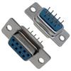 Suministro de fábrica, conector de alimentación con placa de soldadura semidorada hembra DP9, placa de enchufe de puerto serie chapada en oro con columna de reserva