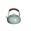 Tetera de Film Abierto del Horno Ru de Tianqing Tetera de Cerámica para el Hogar Porcelana China de Alta Calidad Mango de Porcelana Olla de Viga Tetera Individual Kung Fu con Cuerda