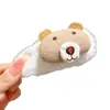 Clip BB de felpa de dibujos animados dulce, accesorio para el cabello infantil, liga para el cabello de animal rellena de algodón para otoño e invierno, anillo para el cabello lindo de niña, adorno para el cabello, pinza para el cabello