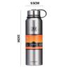 Copo Térmico de Grande Capacidade para Esportes ao Ar Livre Copo de Água para Escritório Masculino Aço Inoxidável 304 Vácuo Portátil Copo Térmico Atacado