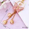Llavero de Coche con Borla de Mariposa de Perla Anillo de Llavero Colgante Lindo de Metal para Bolsos de Mujer Regalos Creativos para Colgar