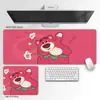 Mouse Pad de Urso Morango Desenho Animado Anime Mat Grande Matéria-Prima de Alta Qualidade Mouse Pad Tapete para Mesa de Computador