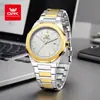 Relojes nuevos marca OPK al por mayor explosiones de comercio exterior octogonales banda de acero relojes para hombre calendario simple luminoso reloj de cuarzo