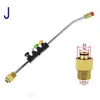 Máquina de Limpeza de Alta Pressão Máquina de Lavar Carro Pistola de Água Haste de Pistola de Aço Inoxidável Pistola de Pulverização Bico Bico Adaptado para Dr. Lava Kaichi