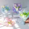 Flores Falsas de Pompones Ramos Hechos a Mano Flores Artificiales Flores de Hilo Tejido Ramos Pequeños Fabricante Venta al por Mayor Transfronteriza Souvenirs Regalos