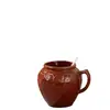 Tarro de Cerámica con Cuchara Tarro de Sal para el Hogar con Tapa Tarro de Condimentos Antiguo Tarro de Sal a Prueba de Humedad Tarro de Condimentos 1 Jin 1.0kg No