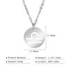 Collar con colgante de acero inoxidable con doce constelaciones, Leo y Tauro, muy popular en AliExpress.