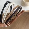 Corea del Sur Dongdaemun Temperamento Simple Nudo Temperamento Aro para Cabello Fino Elegante de Alta Gama Combinable para Exterior Diadema de Presión para Cabello Accesorios para el Cabello