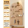 Tablero Decorativo de Entrada Sala de Estar Bastidor de Hilos para Máquina de Coser Tablero Perforado de Madera Maciza Montado en Pared Estante de Exhibición para el Hogar