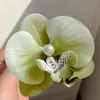 Pinza para el Cabello Doble Orquídea Pasador Accesorio para el Cabello Venta al por Mayor Bohemio Vacaciones en la Playa Pinza para el Cabello Doble Orquídea