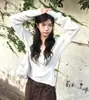 Tallas actualizadas disponibles: Suéter de punto de otoño nuevo estilo chic coreano, botones diagonales, versátil, manga larga, suéter de punto holgado para mujer