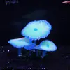Decorações para Aquário Tanque de Peixes Plantas Aquáticas Silicone Efeito Fluorescente Simulador - Paisagismo de Coral Tapete Paisagismo Fluorescente