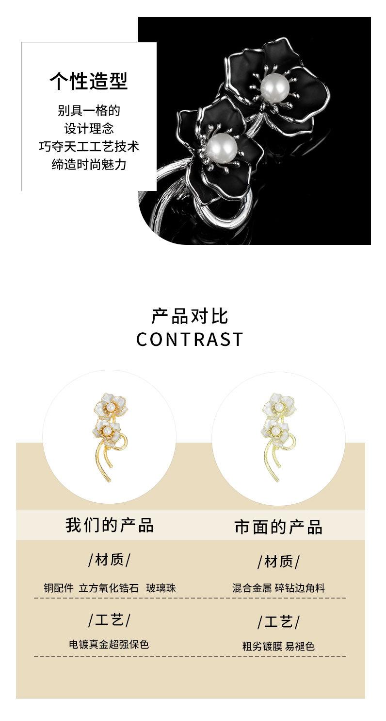 现货复古高级感花朵胸针女电镀真金环保高档别针新款轻