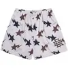 Shorts Tendência Estilo Americano com Estampa de Leopardo, Esportivos Largos para Treino Respiráveis de Secagem Rápida Três Pontos para Corrida de Verão para Homens