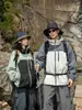 Jaqueta Casual Masculina Funcional Nova de Primavera e Outono Estilo Montanha à Prova de Vento e Impermeável para Exterior Jaqueta de Costura em Cor Contrastante Jaqueta para Homens