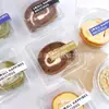 Caja de Embalaje Cuadrada Transparente para Rollo de Pastel Menglong Rollo de Postre Panadería Occidental Mousse Melaleuca Corte para Hornear Caja de Embalaje
