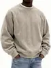 Plataforma de Moda Independiente Transfronteriza 2025 Sudadera Casual de Pana para Hombre con Cuello Redondo para Primavera y Otoño Ropa de Hombre