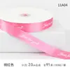 2cm Dia dos Namorados Fita Inglesa Embalagem de Buquê Materiais de Embalagem Fita de Seda Fita de Cetim de Poliéster Fita Colorida Fita de Embalagem para Presente Flor