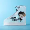Nuevas Cubrezapatos Impermeables de Moda para Niños Niños y Niñas Estudiante Exteriores PVC Antideslizantes Cubrezapatos Escolares de Viaje Cubre pies a Prueba de Polvo