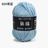 Yi Algodón 4 Hebras Algodón Leche Grosor Medio Lana Bouquet Manta Chal Bufanda Ganchillo DIY Tejido a Mano Bolsa de Materiales