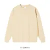 Sudadera de cuello redondo de seda de leche de 300 g, color liso, corte holgado, diseño minimalista, disponible para etiquetado privado, envío directo, patrones personalizados, bordado e impresión directa de logotipos.