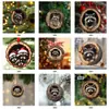 Coruja Transfronteiriça Decorações de Natal de Animais Pingentes para Árvore de Natal Pingentes Planos de Acrílico Pingentes para Carro