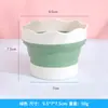 Balde Artístico para Lavar Pincéis, Balde Dobrável de Silicone para Limpeza de Pincéis, Recipiente Portátil para Lavar Pincéis para Pintura Guache, Acrílica e Aquarela