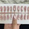 Cuarzo Rosa Mariposa Diamante Hecho a Mano Uñas Portátiles Personalización Alta Temperamento Versátil Hadas Pegatinas de Uñas Estilo Lujo Ligero