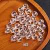 Cristal blanco natural 128 facetas 64 facetas cuentas transparentes cuentas sueltas pulsera de cuentas DIY accesorios hechos a mano