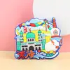 Ímãs de geladeira macios de PVC personalizados para museus, atrações turísticas culturais e criativas, ímãs de geladeira de cidades e lembrancinhas de viagem personalizadas