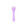 Novo Produto Transfronteiriço Garfo de Silicone Infantil Grau Alimentício Cor Sólida Fofa Garfo Macio de Treinamento para Bebê Garfo Alimentador de Comida para Bebê