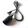 Interruptor regulador de intensidad de inserción plana con casquillo de lámpara de rosca E27, cable de alimentación para lámpara de escritorio, casquillo de lámpara e27, portalámparas, interruptor regulador de intensidad