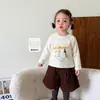 Ropa para Niños Zhe Li Suéter de Punto para Niñas Otoño Nuevo Dibujos Animados Top para Niños Chaqueta Clase A Ropa para Bebés Niñas