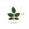 Planta Verde Artificial Tamaño Pequeño 5 Piezas Hojas de Rosa Hojas Impresas en Seda Flor de Pasador DIY Corona de Flores Diadema Accesorios de Decoración para Arreglos Florales Hojas