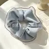 Em estoque atacado acabamento de renda floral scrunchie rosa elástico de cabelo faixa de cabelo anel de cabelo