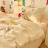 Conjunto de Roupa de Cama de Gaze Dupla Classe A Quatro Peças, Conjunto de Três Peças Single Muito Bonito para Dormitório