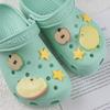 Fofo babador toalha de saliva sapatinhos de cachorro flor flash estrelas dopamina maçã sapato com furo DIY decoração de cabedal de flor
