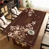 Mantel Individual para Mesa de Comedor Estilo Chino, Mantel de Cuero Resistente al Calor, Resistente a Altas Temperaturas, Mantel Rectangular para Mesa de Café Doméstica, Mantel Protector de Mesa a Prueba de Aceite y Agua