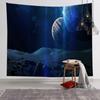 Tapiz Simple Atmosférico Planeta Cielo Estrellado Tela de Fondo para TV Habitación Dormitorio Renovación Tela Colgante Tela de Fondo Caliente