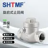 Tomefi Válvula de Retención Horizontal de Acero Inoxidable 304 Rosca Interna Tipo Batiente Válvula Unidireccional Válvula Antirretorno