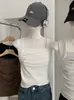 Chaleco Básico de Cuello Cuadrado con Pliegues Estilo Dulce y Picante Omalai para Mujer Primavera Nuevo Top Simple sin Mangas 6831