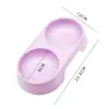 Atacado Tigela Dupla para Pet Tigela para Gato Tigela Dupla para Pet Prato para Gato Cor Doce Tigela de Alimentação para Pet Tigela para Pet Cor Macaron