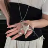 Collar de Estrella de Mar Estilo Chica Picante Dulce y Fresca, Colgante Largo de Personalidad Retro de Nicho de Gama Alta, Accesorio Versátil de Moda Producto Nuevo