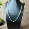 Tubo Talismán Thangka Buda de Cristal Blanco Cadena Amuleto Cadena de Cuentas de Cristal Blanco Colgante Individual de Alta Gama Versión Pura Cadena de Cuerda 6mm