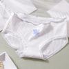 Braguitas de Algodón Puro para Niña de Deseo Puro Estilo Japonés Estampado Dulce de Conejo Calzoncillos de Estudiante Cintura Media Fabricante de Braguitas para Mujer