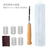 Cuchillo para Dar Forma al Pan de Acero Inoxidable 304 Transfronterizo, Cuchillo para Dividir Masa, Cuchillo para Greñar, Mango de Madera, Cuchillo Curvo Europeo para Cortar Pan, En Stock